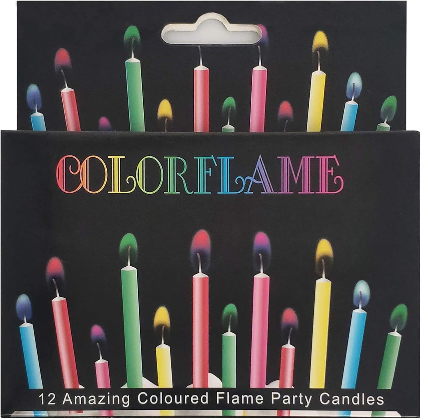 Cake Candles Happy  Candles Fun Colorful Candles Holders Included