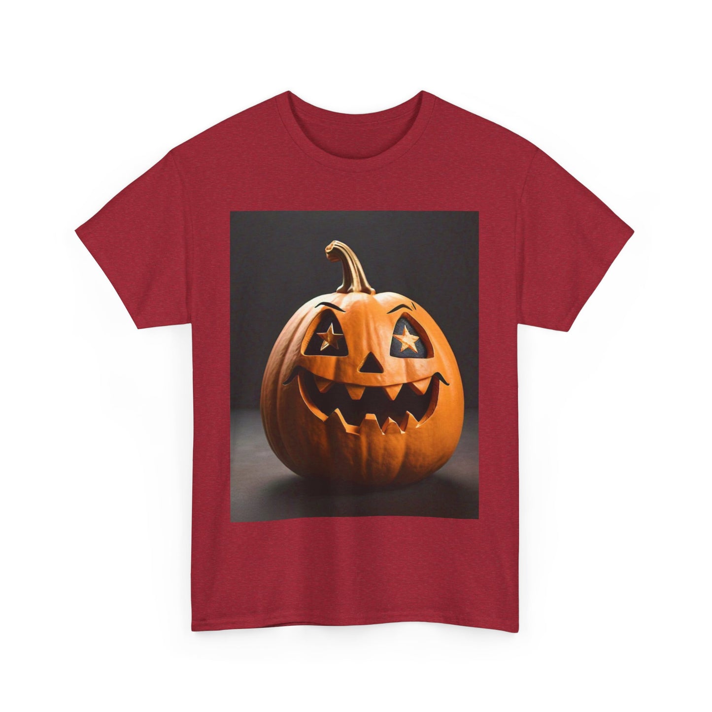 Halloween Pumpkin Unisex Heavy Cotton Tee