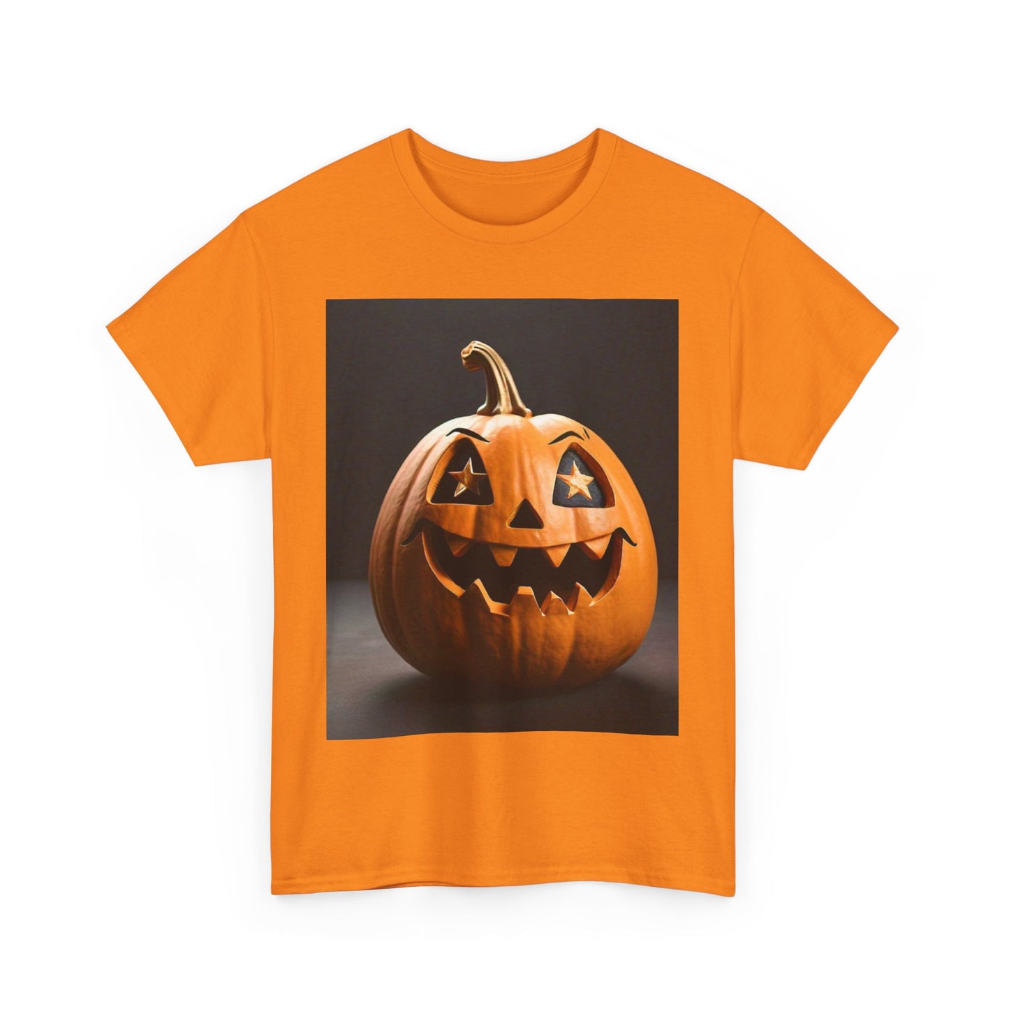 Halloween Pumpkin Unisex Heavy Cotton Tee