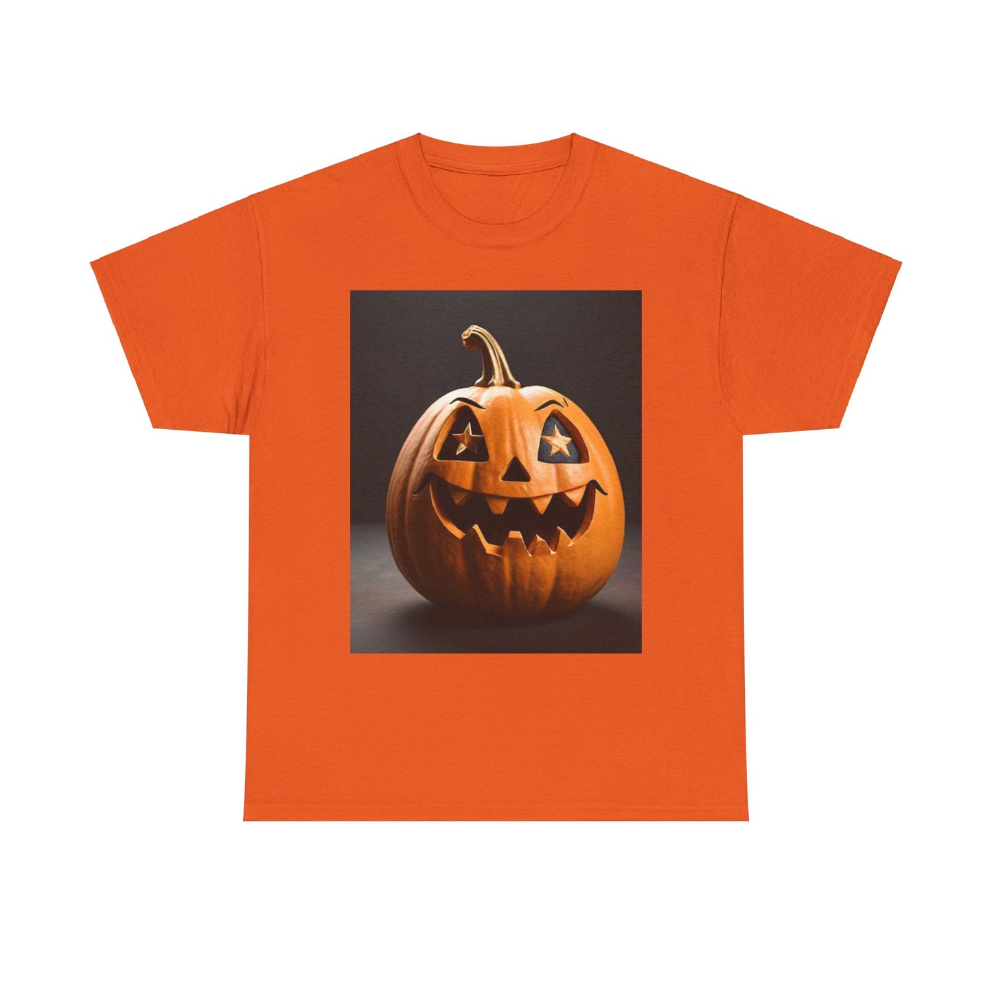 Halloween Pumpkin Unisex Heavy Cotton Tee