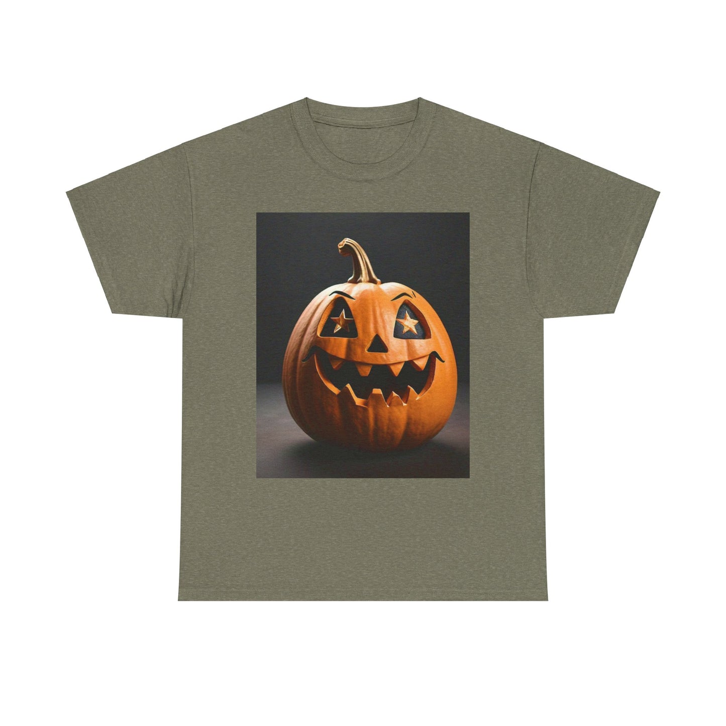 Halloween Pumpkin Unisex Heavy Cotton Tee