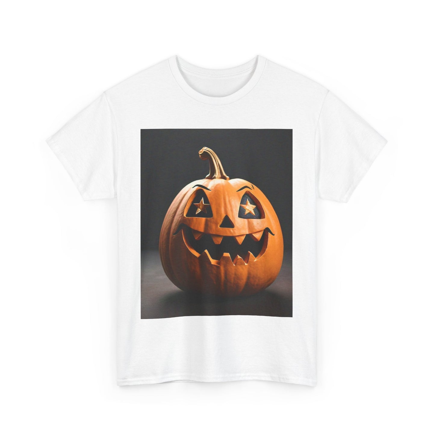 Halloween Pumpkin Unisex Heavy Cotton Tee