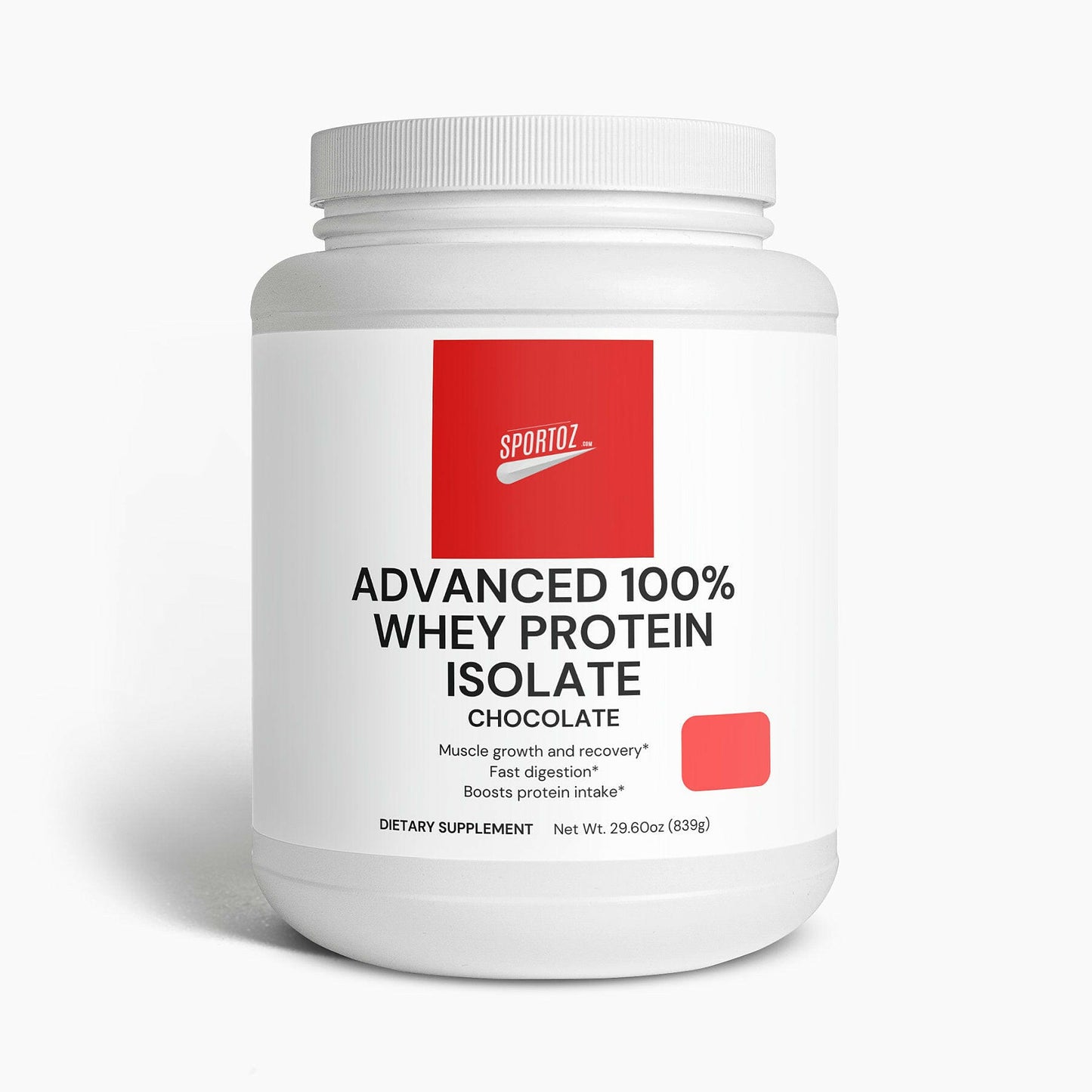 Advanced 100% Whey Protein Isolate (Chocolate).