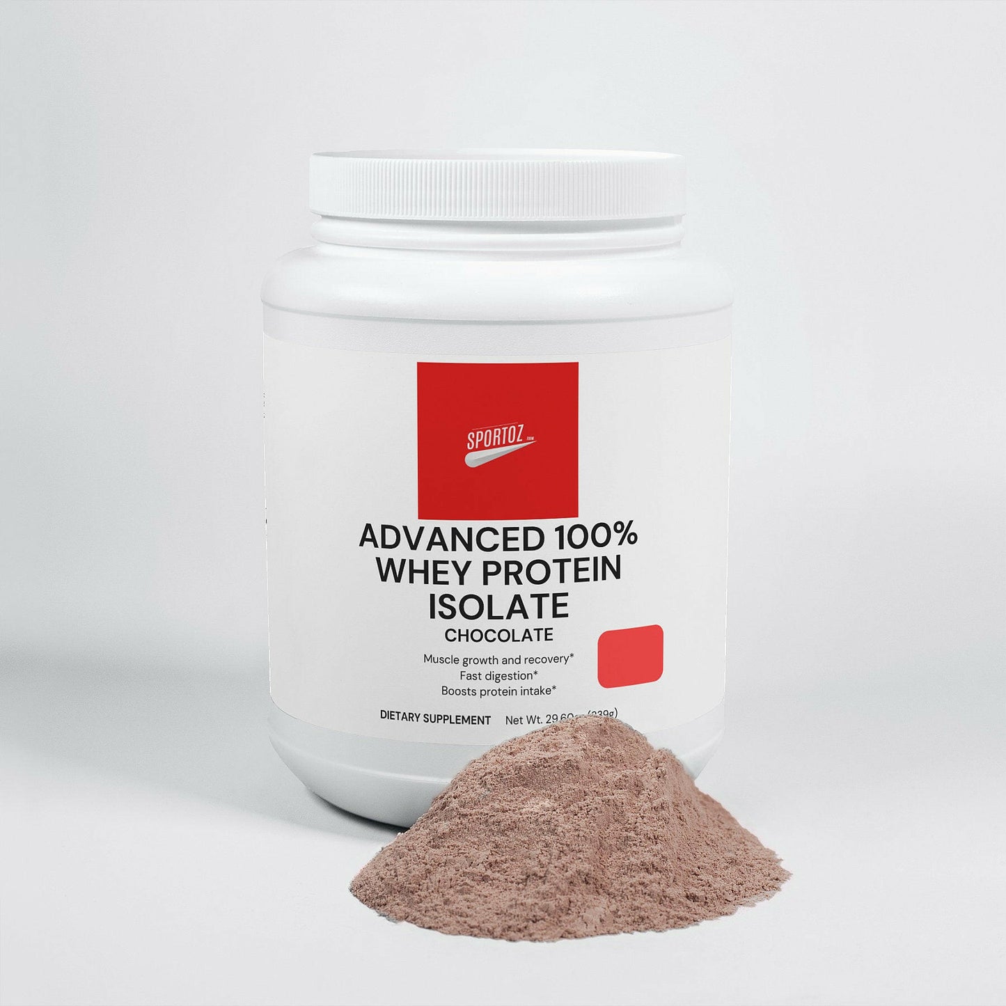 Advanced 100% Whey Protein Isolate (Chocolate).