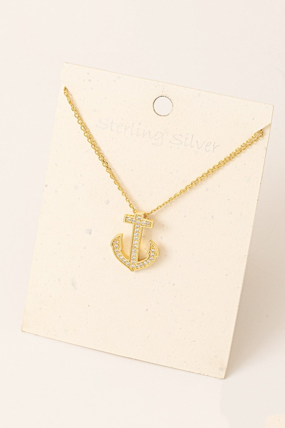 Fame Anchor Pendant Alloy Necklace