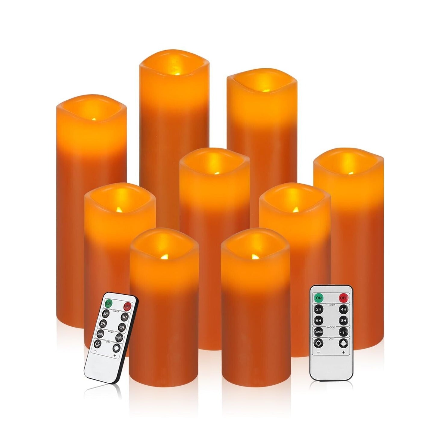 Vinkor Flameless Candles Battery Operated Candles Real Wax Pillar LED Candles...