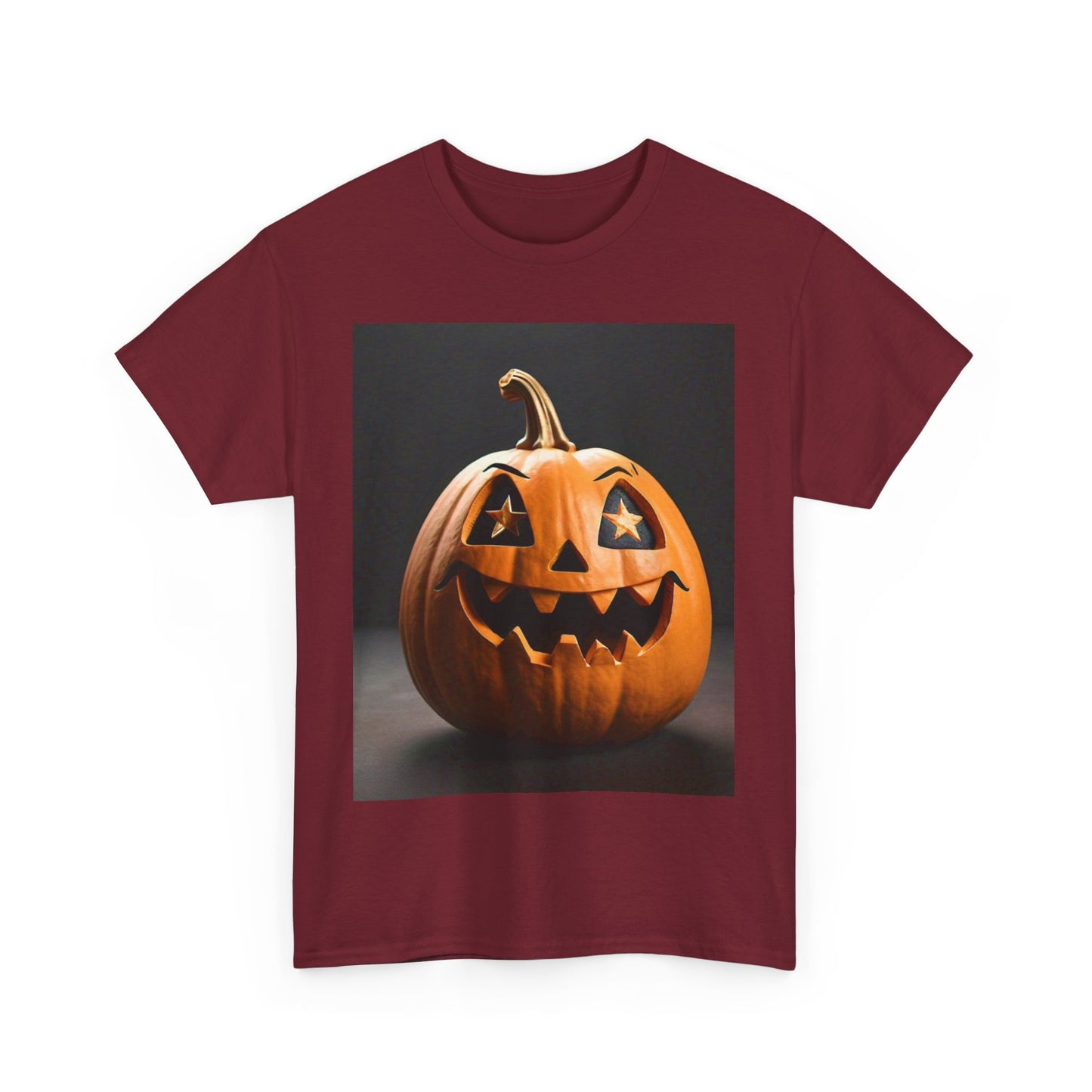 Halloween Pumpkin Unisex Heavy Cotton Tee