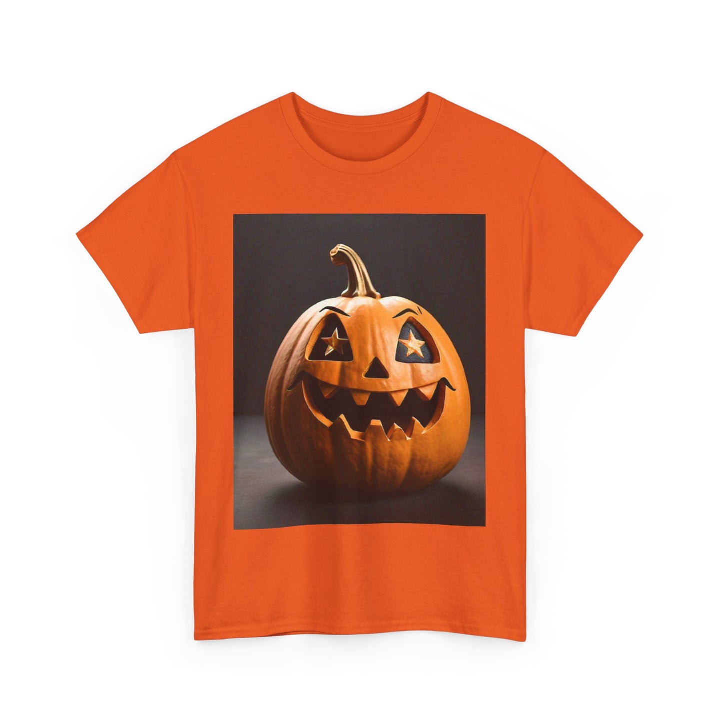 Halloween Pumpkin Unisex Heavy Cotton Tee