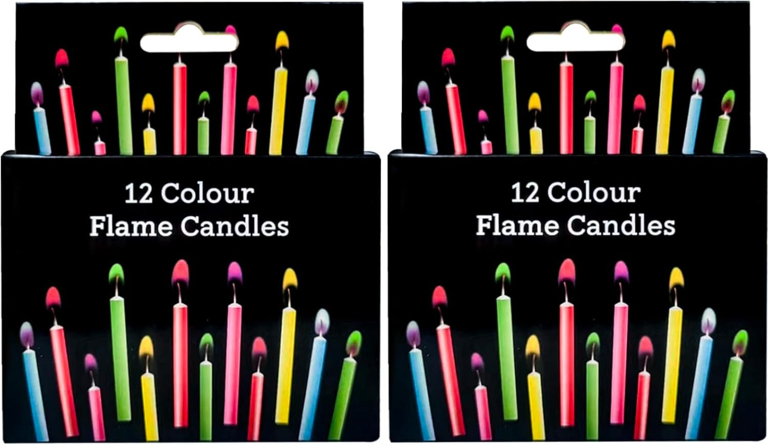 Birthday Cake Candles Happy Birthday Candles Colorful Candles Holders Included (24Pcs)