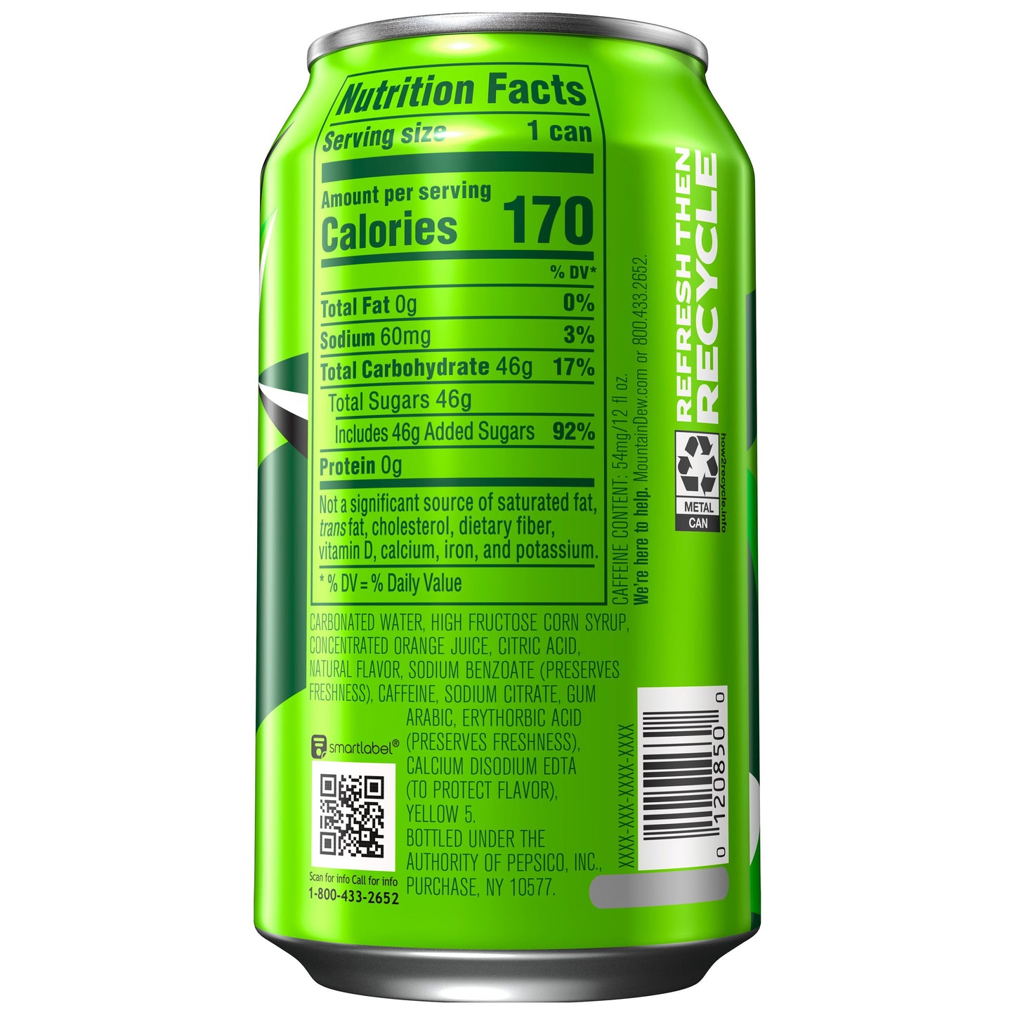 Baja Blast Natural & Artificial Tropical Lime and Citrus Soda Pop Flavored Variety Pack, 12 Fl Oz, 18 Pack Cans