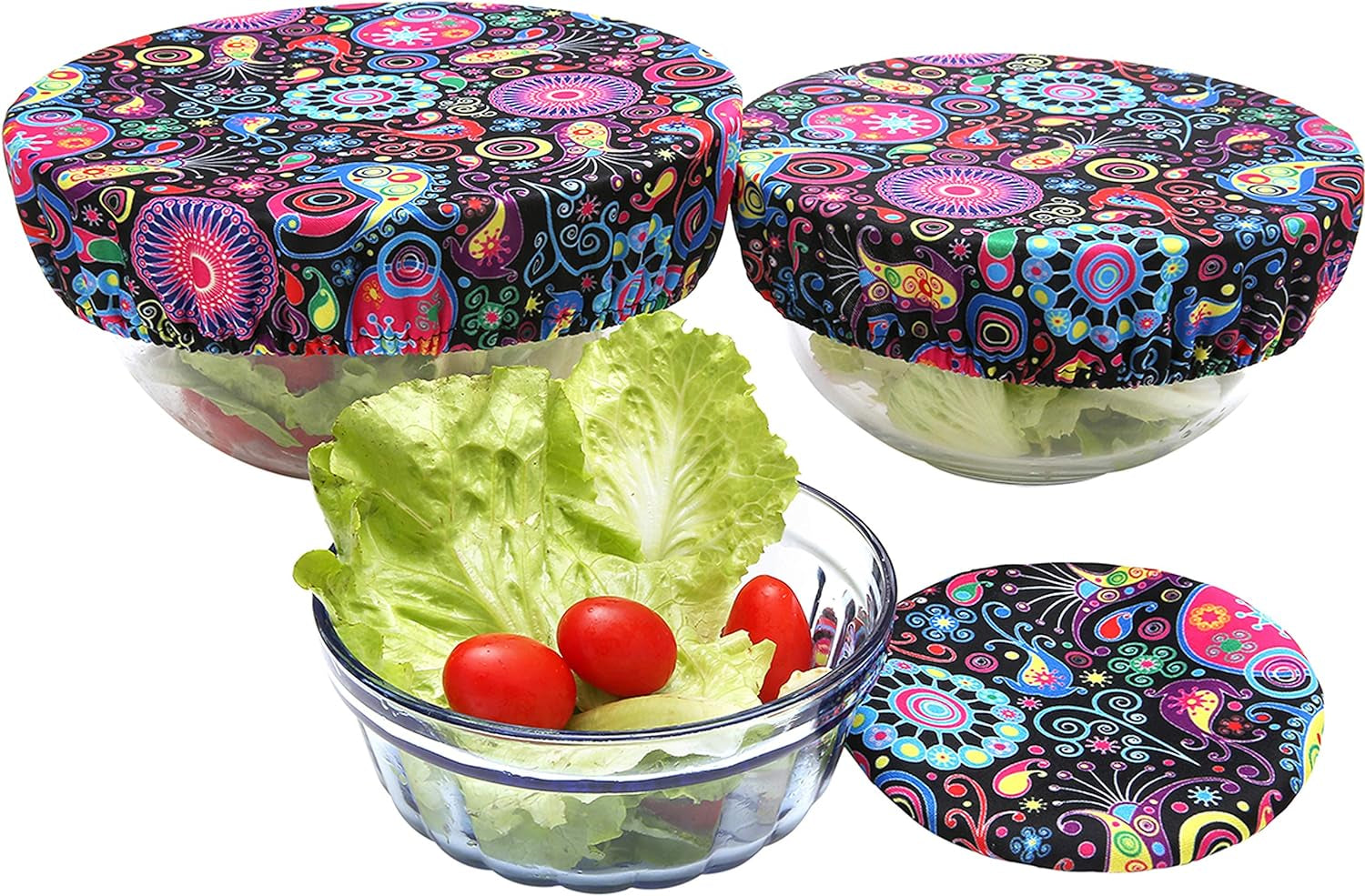 Reusable Bowl Covers - Set of 3,Bloom