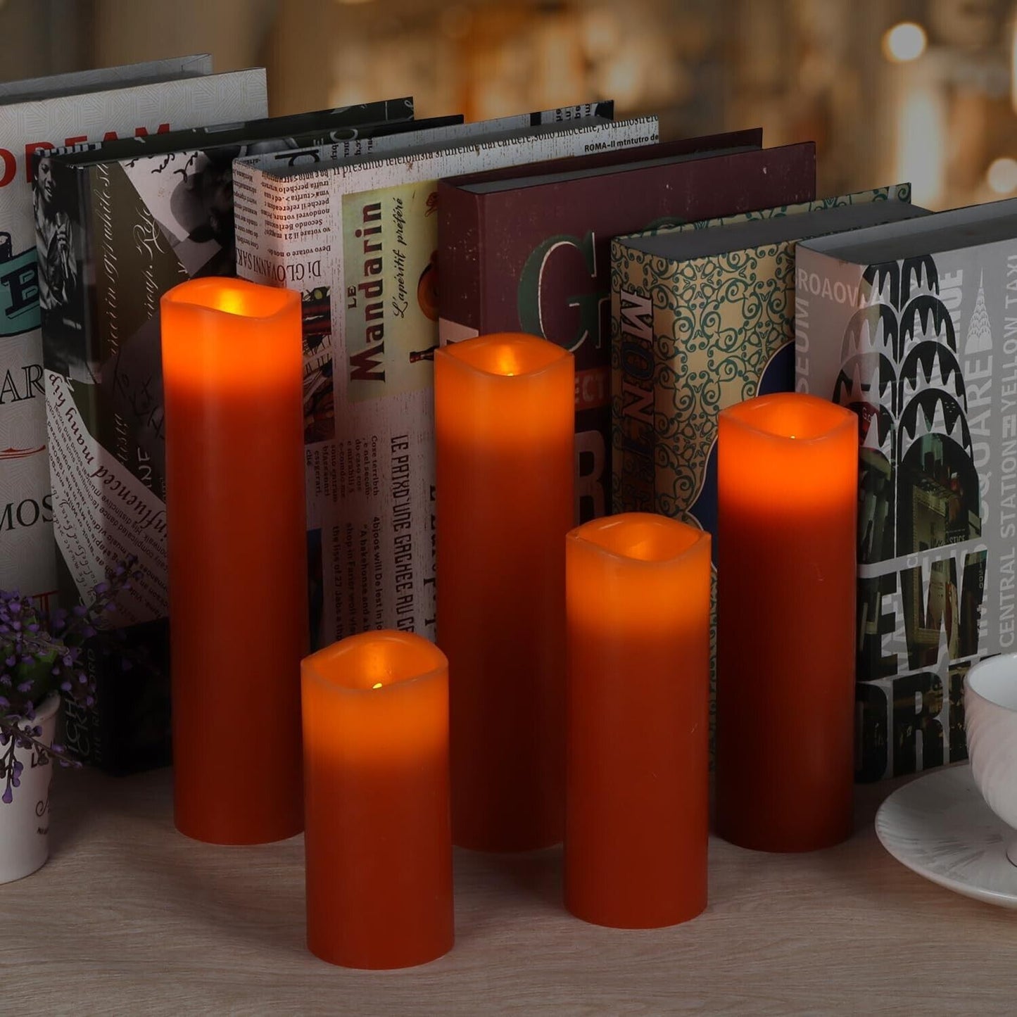 Vinkor Flameless Candles Battery Operated Candles Real Wax Pillar LED Candles...