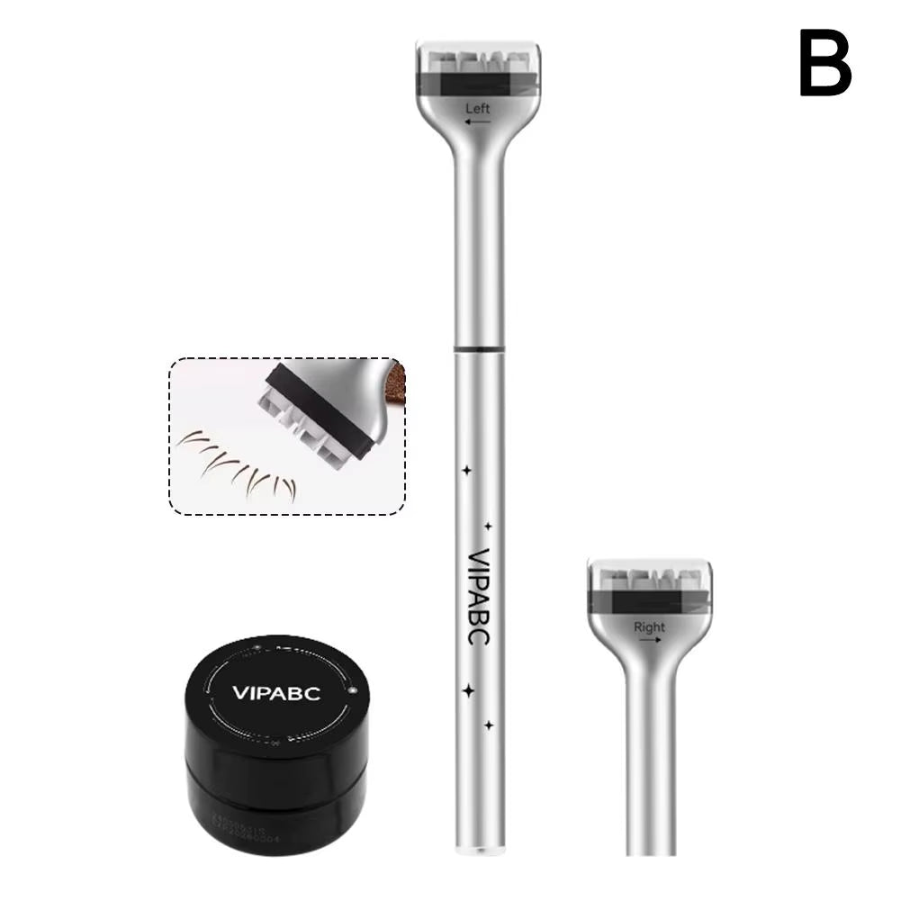 2 in 1 Lower Eyelash Stamp Maquillage Professionnelle Eyelash Seal Eyeliner Pen Waterproof and Sweat Proof Eye Liner