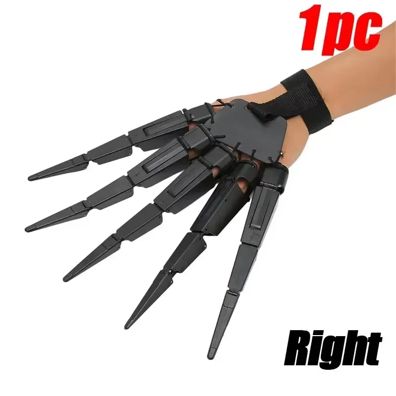 Halloween Articulated Fingers Scary Fake Fingers Skeleton Hand Cosplay Finger Glove Realistic Horror Ghost Claw Prop Party Decor